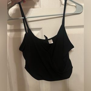 Black crop top